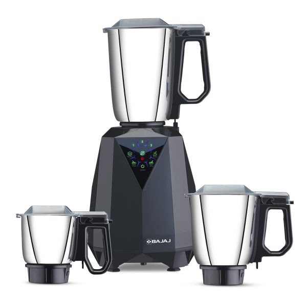 Bajaj Mixer Grinder Juvel Digi  800 Watts 3 Jars, Dark Grey - Open Box