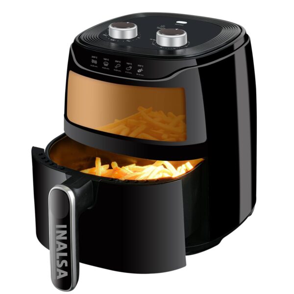 INALSA Air Fryer 4.2 ltr|1400 W with Air Crisp Technology - Open Box