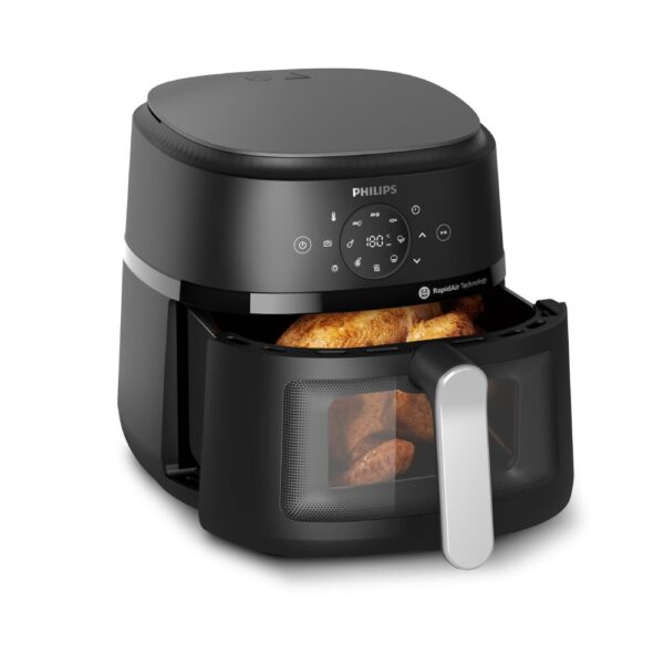 PHILIPS Air Fryer NA231/00 with touch panel, uses up to 90% less fat, 1700W, 6.2 Liter -Open Box