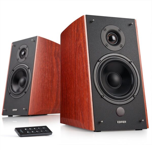 Edifier R2000DB Powered Bluetooth Bookshelf Speakers (Brown)