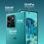 HMD Skyline 5G | 108 MP OIS + 50MP Tele + 13MP Ultra Wide Rear Camera (Blue Topaz) - Open Box - Image 7