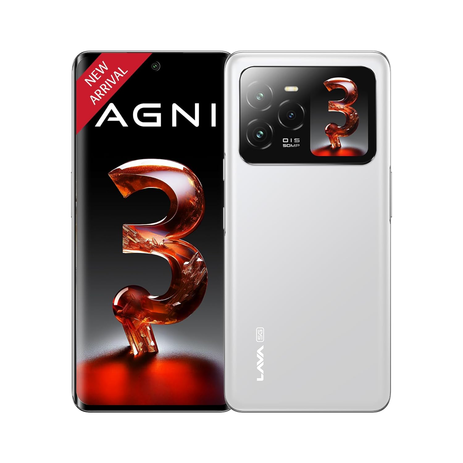 71xNcjUwEfL._SL1500_ Lava Agni 3 5G (Pristine Glass, 8GB+256GB) | India's 1st Dual AMOLED - Open Box - Image 1
