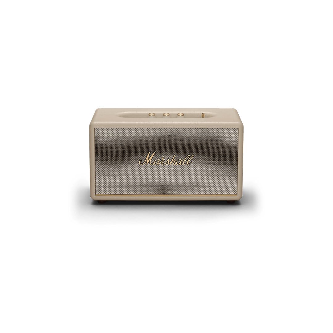 51NGXCVICHL._SL1080_ Marshall Stanmore Bluetooth Wireless Powered Speaker (Cream) - Open Box - Image 1