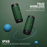 boAt Stone 1500 40W Portable Wireless Speaker with Roaring Sound, Dual EQs, Type-C Charging, Up to 8H Playback & IPX6 Water & Splash Resistance(Army Green) - Open Box - Image 4