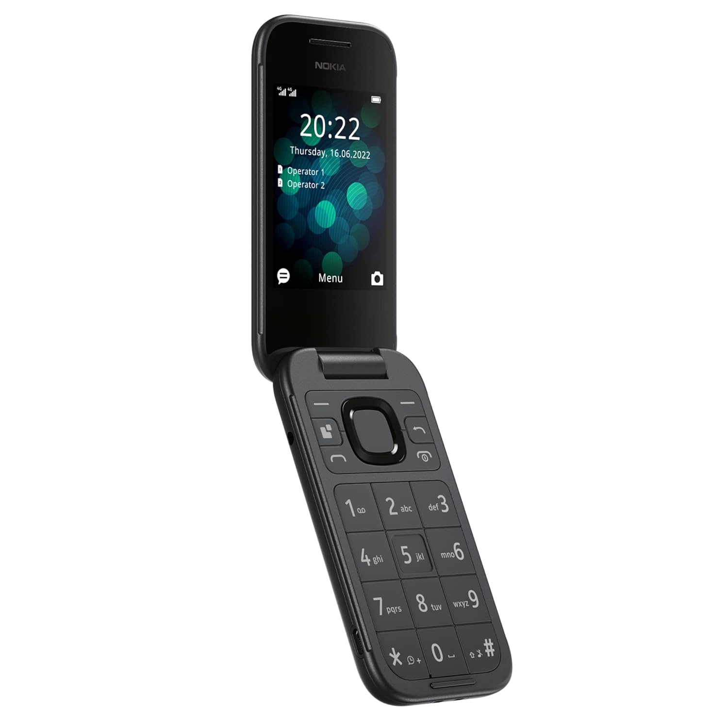 61RBrScYUSL._SL1500_ Nokia 2660 Flip 4G Volte keypad Phone with Dual SIM, Dual Screen, inbuilt MP3 Player & Wireless FM Radio - Open Box - Image 1