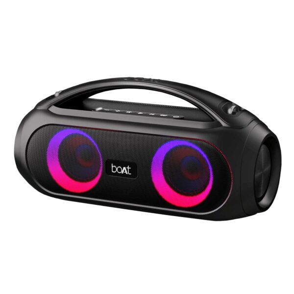 boAt Partypal 50 20W Bluetooth, Wireless, Auxiliary, USB, Fm Speaker (Knight Black) - Open Box