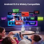 WZATCO Yuva Go Pro Native 1080P Android 13.0 Smart Projector - Open Box - Image 4