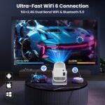 WZATCO Yuva Go Pro Native 1080P Android 13.0 Smart Projector - Open Box - Image 5