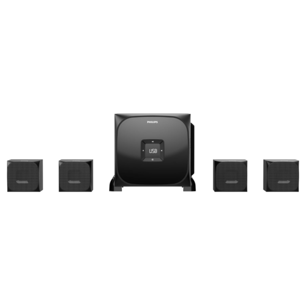 Philips Audio SPA8170B 4.1Ch 100W Bluetooth Multimedia Speaker with Rich Bass - Open Box