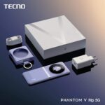 Tecno Phantom V Flip 5G (Iconic Black 8GB RAM,256GB Storage) | 45W Fast Charging | 32 MP Selfie, 64 Rear Camera - SEALED PACK - Image 3