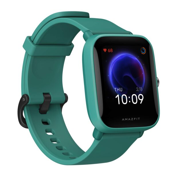 Amazfit Bip U Smart Watch, SpO2 & Stress Monitor, 1.43 inch (3.6 cm) HD Color Display, 60+ Sports Modes, Breathing Training, 50+ Watch Faces (Green)