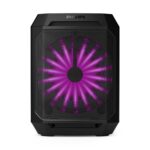 Philips TAX2208 Bluetooth Party Speaker with Free Wired Mic, 8 Speaker System, 30W Portable (Black) - Open Box