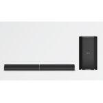Philips Convertible Soundbar MMS8090B/94 2.1 Channel 80W, Optical-Connectivity Option with Supporting USB, AUX, FM & Remote Control (Black) - Open Box - Image 2