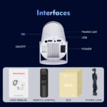 Technoview Smart LED Projector, 720p HD Native, Android 11 OS, OTT Apps (Netflix, Prime Video, Hotstar) - Open Box - Image 9