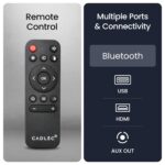 Cadlec LiteBeam X1 Smart 4K LED Projector | Android 13, 720p, 408 Lumens, 1500:1 Contrast, Manual Focus/Automatic Keystone, OTT Apps - Open Box - Image 5