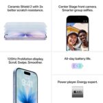Apple iPhone 17 256 GB: 15.93 cm (6.3″) Display with Promotion, A19 Chip, Center Stage Front Camera for Smarter Group Selfies, Improved Scratch Resistance, All-Day Battery Life; Black (Non Activated) - Image 3