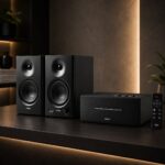 Edifier Mr4 Powered Studio Monitor 42w RMS + Edifier D12 Desktop Stereo Speaker 70w RMS (Black) - Open Box - Image 8
