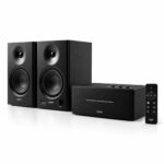 Edifier Mr4 Powered Studio Monitor 42w RMS + Edifier D12 Desktop Stereo Speaker 70w RMS (Black) - Open Box