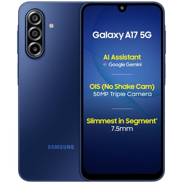 Samsung Galaxy A17 5G (Blue, 8GB RAM, 256GB Storage) | 50 MP No Shake Camera | Gemini Live | Circle to Search | Super AMOLED | Corning Gorilla Glass V - Open Box