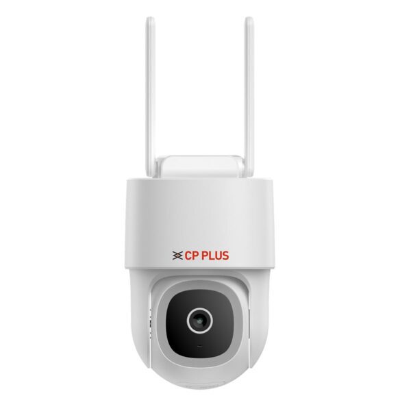 CP PLUS CP-Z45Q 4MP Quad HD Wi-Fi CCTV Camera for Outdoor | 360° Pan & Tilt | Full-Color Night Vision | CTC Cyber Secure Tech | Smart Detection Suite | View & Talk | OK Google | Cloud Recording | - Sealed Pack 