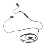 JBL Tune 310 Wired in Ear Type C Headphones, Hi-Res Audio with Digital-to-Analog Converter, 3-Button EQ Preset Remote with Microphone, Tangle-Free Flat Cable, Compatible with USB-C Devices (Black) - Sealed Pack - Image 3
