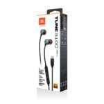 JBL Tune 310 Wired in Ear Type C Headphones, Hi-Res Audio with Digital-to-Analog Converter, 3-Button EQ Preset Remote with Microphone, Tangle-Free Flat Cable, Compatible with USB-C Devices (Black) - Sealed Pack - Image 4