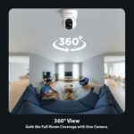 CP PLUS CP-E25Q 2MP Full HD Wi-Fi CCTV Camera for Home with Motion Tracking | Smart Detection Suite | Night Vision | Cloud Recording | View & Talk | Supports OK Google | CTC Cyber Secure - Sealed Pack - Image 5