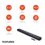 JBL Cinema SB510, Dolby Audio Soundbar with Built-in Subwoofer for Deep Bass, 3.1 Channel with Racetrack Drivers, Center Channel for Superior Voice Clarity, HDMI ARC, BT & Optical Connectivity (200W) - Open Box - Image 2