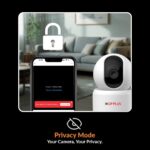CP PLUS CP-E25Q 2MP Full HD Wi-Fi CCTV Camera for Home with Motion Tracking | Smart Detection Suite | Night Vision | Cloud Recording | View & Talk | Supports OK Google | CTC Cyber Secure - Sealed Pack - Image 7