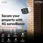CP PLUS CP-V32G 3MP 4G Sim Card Supported Outdoor Smart Bullet Camera | Support RJ45 Port and 4G Sim | Two Way Talk |Full Colour Night Vision| SD Card (Up to 256 GB) IP Ratings – IP66 - Open Box - Image 2