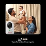 CP PLUS CP-E44Q 4MP Quad HD Smart Wi-Fi CCTV Camera | 360° Pan & Tilt | Press to Call | CTC Cyber Secure Tech | Smart Detection Suite | View & Talk | IR Night Vision | Cloud Recording | OK Google | - Sealed Pack - Image 3