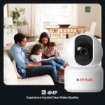 CP PLUS CP-E45Q 4MP Quad HD Smart Wi-Fi CCTV Camera for Home | 360° Pan & Tilt | CTC Cyber Secure Tech | View & Talk | Smart Detection Suite | IR Night Vision | Cloud Recording | Support OK Google | - Open Box - Image 3