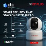 CP PLUS CP-E45Q 4MP Quad HD Smart Wi-Fi CCTV Camera for Home | 360° Pan & Tilt | CTC Cyber Secure Tech | View & Talk | Smart Detection Suite | IR Night Vision | Cloud Recording | Support OK Google | - Open Box - Image 2