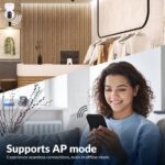 CP PLUS EZ-P31 3MP Smart Wi-fi CCTV Camera | 360° & Full HD Home Security | Full Color Night Vision | 2-Way Talk | Advanced Motion Tracking | SD Card Support (Upto 256GB) | IR Distance 20Mtr | - Sealed Pack  - Image 8