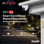 CP PLUS EZ-M32T 3MP 4G Full HD Smart CCTV Camera for Home Outdoor | CTC Cyber Secure Tech | Night Vision | Human Detection | 2-Way Audio View & Talk | H.265 | Micro SD Card 256GB | Alexa & OK Google - Open Box - Image 2