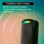 Sony New SRS-XV500 Wireless 240W Portable Bluetooth Karaoke Party Speaker |IPX4 Splash-Proof |25 Hrs Battery |Mega Bass |Built-in Power Bank |Ambient Lights |Guitar & MIC - Open Box - Image 2