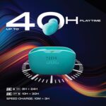 JBL Wave Buds 2 Ear Buds Wireless BluetoothV5.3, Active Noise Cancellation Earbuds,Multi Connect, App for Customized Extra Bass Eq, Relax Mode,Speed Charge, 40H Playback, Fast Pair, 4 Mics,IP54 (Blue) - Sealed Pack - Image 4