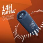 JBL Flip 7 Wireless Portable Bluetooth Speaker, Bold Pro Sound with AI Sound Boost, 16Hrs of Playtime, IP68 Water & Dustproof, Multi-Speaker Connection by Auracast, Personalization App (Blue) - Sealed Pack - Image 6