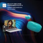 JBL Wave Buds 2 Ear Buds Wireless BluetoothV5.3, Active Noise Cancellation Earbuds,Multi Connect, App for Customized Extra Bass Eq, Relax Mode,Speed Charge, 40H Playback, Fast Pair, 4 Mics,IP54 (Blue) - Sealed Pack - Image 3