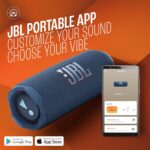 JBL Flip 7 Wireless Portable Bluetooth Speaker, Bold Pro Sound with AI Sound Boost, 16Hrs of Playtime, IP68 Water & Dustproof, Multi-Speaker Connection by Auracast, Personalization App (Blue) - Sealed Pack - Image 10