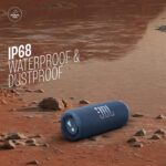 JBL Flip 7 Wireless Portable Bluetooth Speaker, Bold Pro Sound with AI Sound Boost, 16Hrs of Playtime, IP68 Water & Dustproof, Multi-Speaker Connection by Auracast, Personalization App (Blue) - Sealed Pack - Image 8