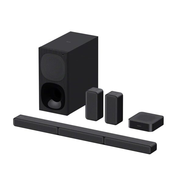 Sony HT-S40R Real 5.1ch Dolby Audio Soundbar for TV with Subwoofer & Wireless Rear Speakers, 5.1ch Home Theatre System (600W, Bluetooth & USB Connectivity, HDMI & Optical Connectivity, Sound Mode) - Open Box