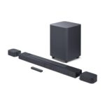 JBL Bar 800 Pro, 7.1 (5.1.2) Channel Truly Wireless Soundbar with True Dolby Atmos® 3D Surround Sound, 10” Down-Firing Wireless Subwoofer, PureVoice, HDMI eARC, Bluetooth, Wi-Fi & Optical Input (720W) - Open Box