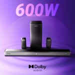 ZEBRONICS Juke BAR 9510WS PRO Dolby 5.1 Soundbar, Dolby Audio, 600 Watts, Wireless (Dual Rear Satellites & 6.5" Subwoofer) - Open Box  - Image 2