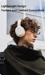 Edifier W820NB Hybrid Active Noise Cancelling Headphones - Hi-Res Audio - 49H Playtime - Wireless Over Ear Bluetooth Headphones for Travel/Home/Office- (White) - Open Box - Image 4