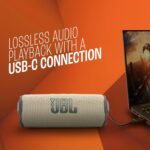 JBL Flip 7 Wireless Portable Bluetooth Speaker, Bold Pro Sound with AI Sound Boost, 16Hrs of Playtime, IP68 Water & Dustproof, Multi-Speaker Connection by Auracast, Personalization App (Sand) - Open Box - Image 9
